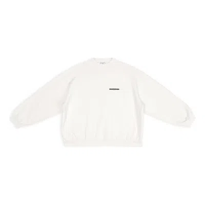 Balenciaga Strike 1917 Crewneck Sweater Oversized 'white'