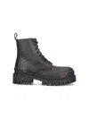 Balenciaga Leather Boot In Black