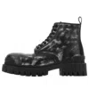 Balenciaga Strike Ankle Boots 'washed Out Black Leather'