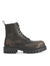 Balenciaga Leather Boot In Black