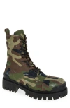 Balenciaga Strike L20 Canvas Camo Boots 42 In Dark Camo