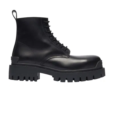 Pre-owned Balenciaga Strike Lace-up Boot ' Black' | Men's Size 42