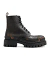 Balenciaga Leather Boot In Black