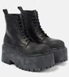 Balenciaga Chunky Ankle Boots Platform Sole In Black