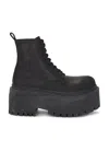 Balenciaga Chunky Ankle Boots Platform Sole In Black