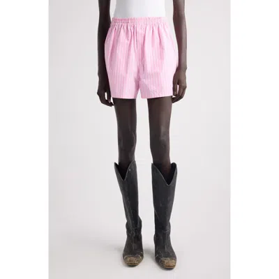 BALENCIAGA BALENCIAGA STRIPE COTTON POPLIN BOXER SHORTS