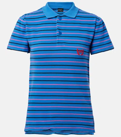 Balenciaga Striped Cotton Polo Shirt