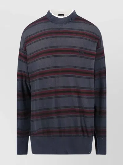 BALENCIAGA STRIPED CREWNECK SWEATER LONG SLEEVES