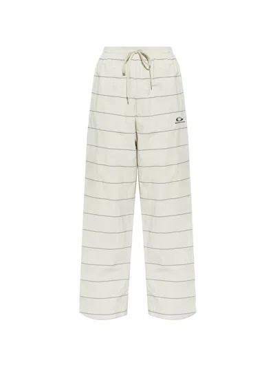 Balenciaga Beachwear Striped Pattern Relaxed Pants In Gray
