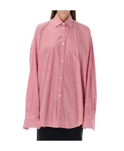 BALENCIAGA BALENCIAGA STRIPED OVERSIZED SHIRT
