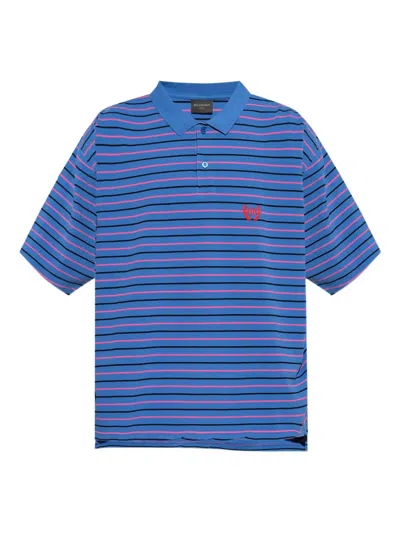 BALENCIAGA STRIPED POLO SHIRT