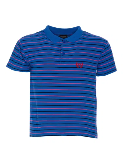 Balenciaga Laurel Classic Polo Shirt In Stripped