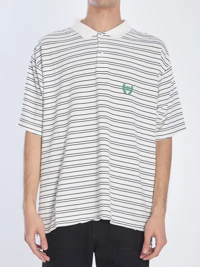 BALENCIAGA STRIPED POLO SHIRT