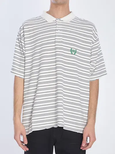 BALENCIAGA STRIPED POLO SHIRT