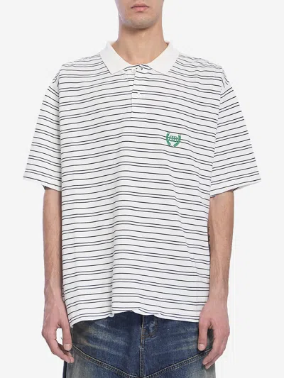 BALENCIAGA STRIPED POLO SHIRT