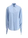 Balenciaga Women Embroidered Viscose Blend Oversize Shirt