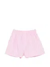 Balenciaga Pink And White Striped Cotton Boxer Shorts In Pink