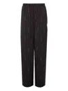 Balenciaga Striped Pinstripe Pyjama Pants With Side Pockets In Black