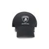 Balenciaga Structured Black Cotton Cap In Black