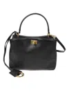 Balenciaga Medium Rodeo Bag With Antique Gold Hardware In Black