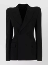 BALENCIAGA STRUCTURED DOUBLE-BREASTED BLAZER WITH FLAP POCKETS