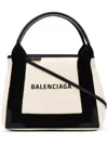 Balenciaga Women's Two-tone Canvas Small Cobas Navy Handbag | 3903462hh3n Color 9260 In Neutrals