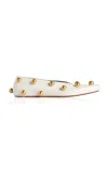 Balenciaga Studded Flat In White
