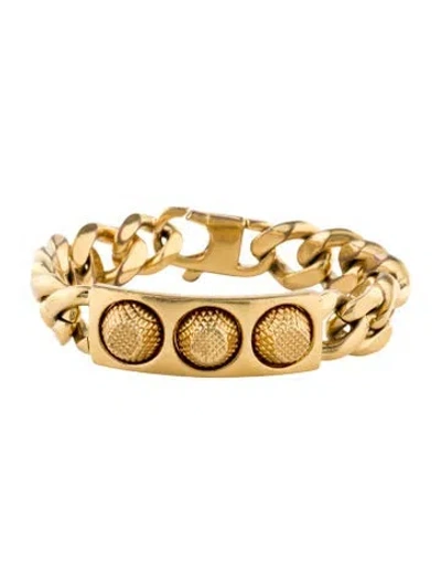 Pre-owned Balenciaga Studded Id Bracelet, 7.25" In Multi
