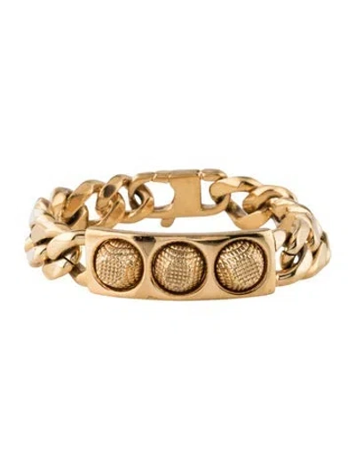 Pre-owned Balenciaga Studded Id Link Bracelet, 7" In Multi
