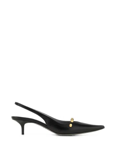 Balenciaga 45mm Midnight City Studded Leather Slingback Pumps In Multi