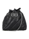 BALENCIAGA STYLISH AND CHIC BLACK QUILTED TOTE HANDBAG FOR WOMEN