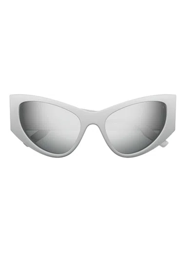 Balenciaga Stylish Bb0300s Sunglasses With 150mm Temple Size For Women In Metallic