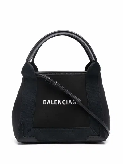 Balenciaga Multicolored Calf Leather And Canvas Tote Handbag For Women In Tan