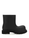 Balenciaga Rigid Rubber Ankle Boots Steroid In Black