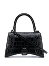 Balenciaga Mini Hourglass Handbag In Black