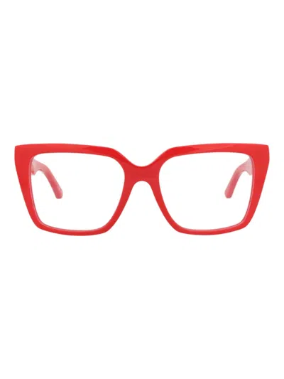 Balenciaga Stylish Square Optical Frames For Women In Red
