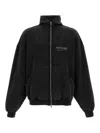 Balenciaga Large Zip-up Hoodie In Black