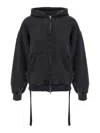 Balenciaga Lace Up Sweatshirt Black In Blue