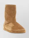 Balenciaga Suede Ankle Boots Round Toe In Animal Print