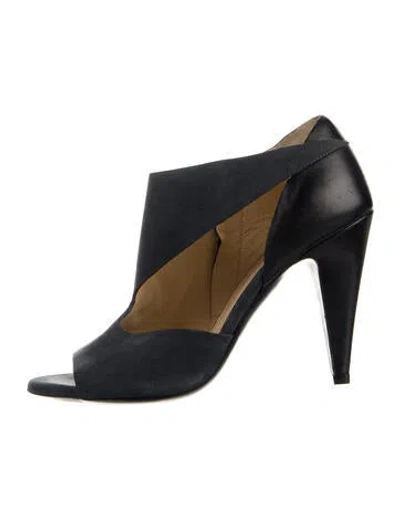 Pre-owned Balenciaga Suede Cutout Accent D'orsay Pumps In Blue