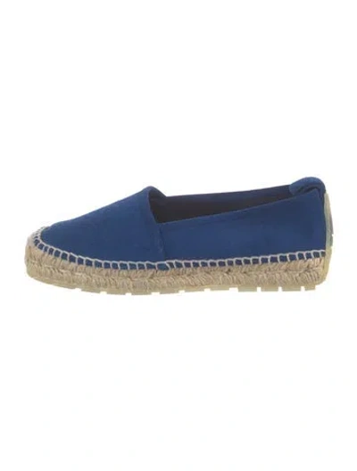 Pre-owned Balenciaga Suede Espadrilles In Blue