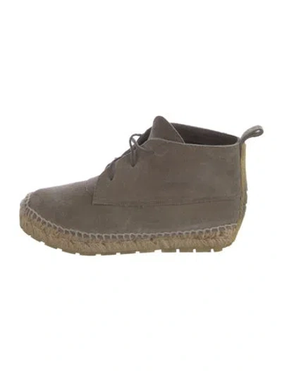 Pre-owned Balenciaga Suede Espadrilles In Brown