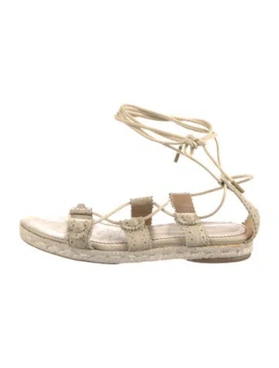 Pre-owned Balenciaga Suede Gladiator Sandals In Brown