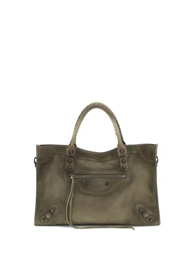 Balenciaga Suede Le City Medium Handbag
