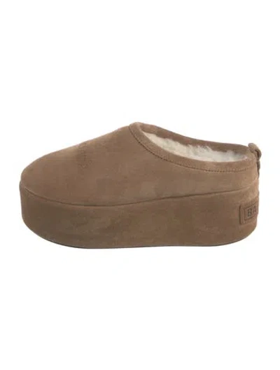 Pre-owned Balenciaga Suede Oxfords W/ Tags In Neutral