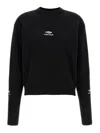 Balenciaga Knitwear Crew Neck Sweater In Black
