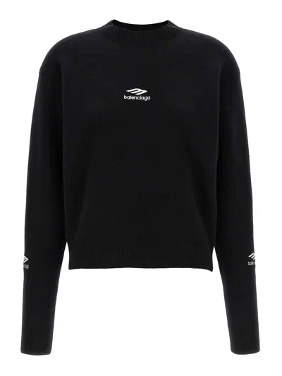 BALENCIAGA SUÉTER CUELLO REDONDO - NEGRO