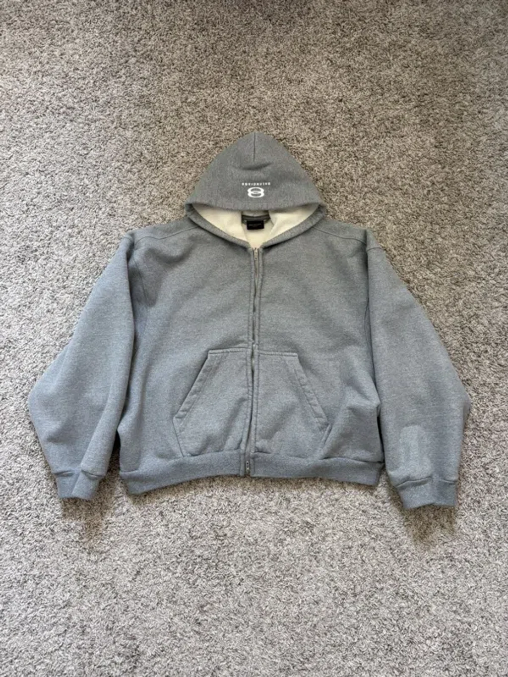 Pre-owned Balenciaga Summer 24 Unity Sports Icon Hoodie Grey 1500