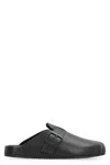 Balenciaga Sunday Leather Clogs In Black