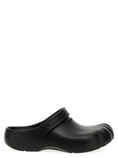 BALENCIAGA SUNDAY MOLDED FLAT SHOES BLACK